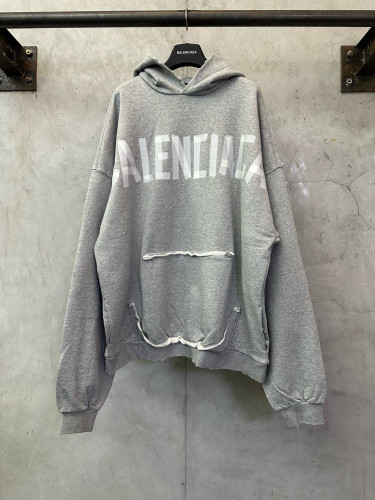 BALENCIAGA Tape Type Ripped Pocket Hoodies FZWY1899