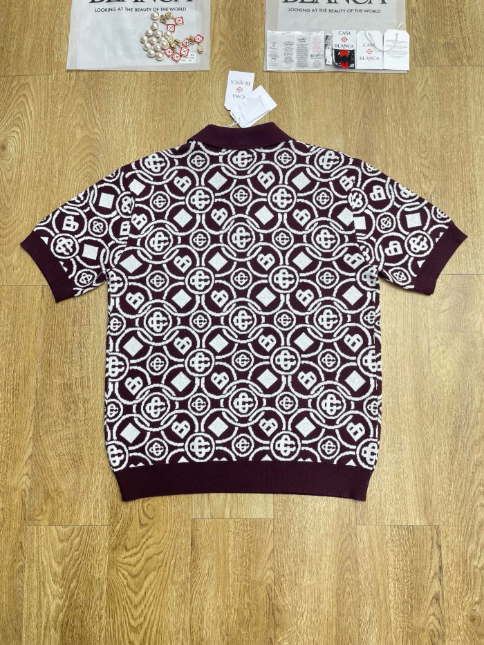 CASABLANCA Knitted Polo T-shirts FZTX5371