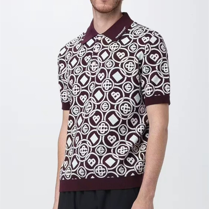 CASABLANCA Knitted Polo T-shirts FZTX5371
