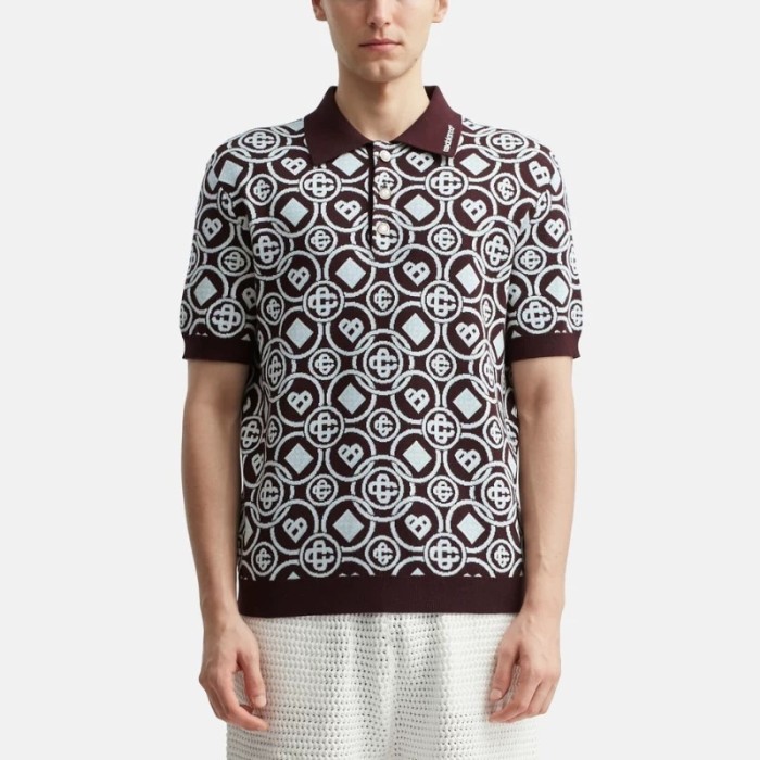 CASABLANCA Knitted Polo T-shirts FZTX5371
