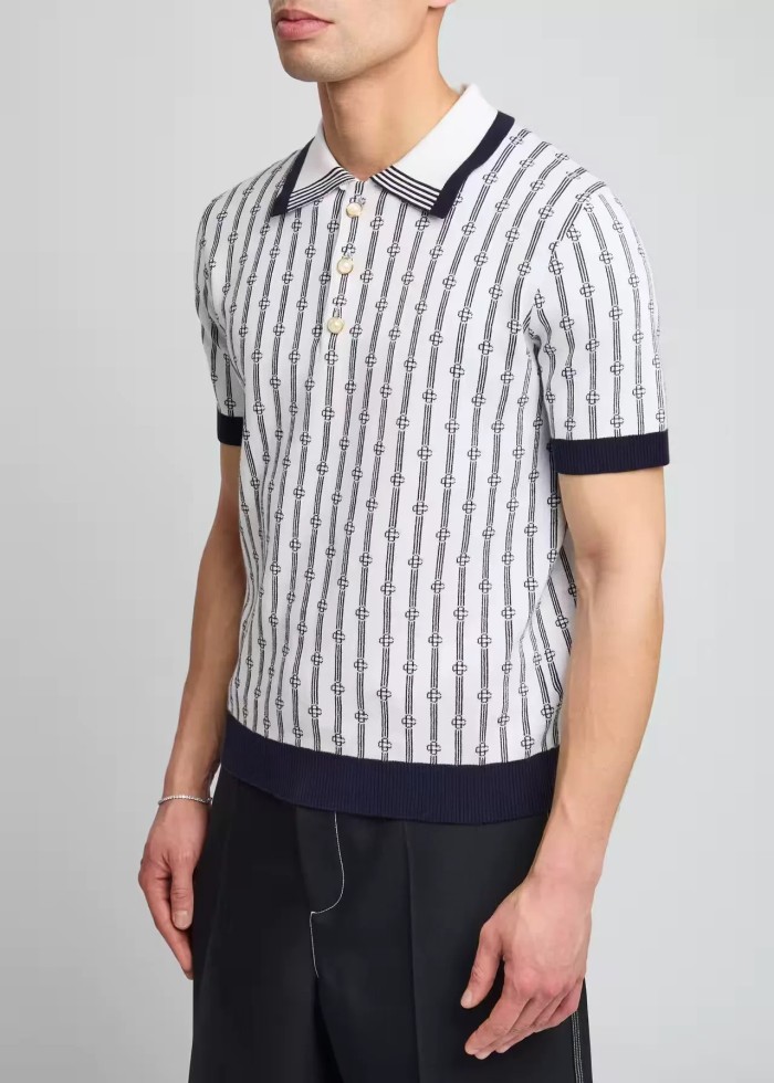 CASABLANCA Knitted Polo T-shirts FZTX5370