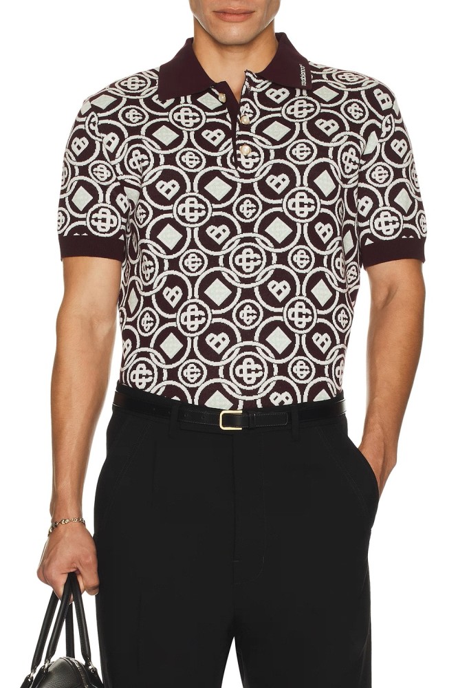 CASABLANCA Knitted Polo T-shirts FZTX5371