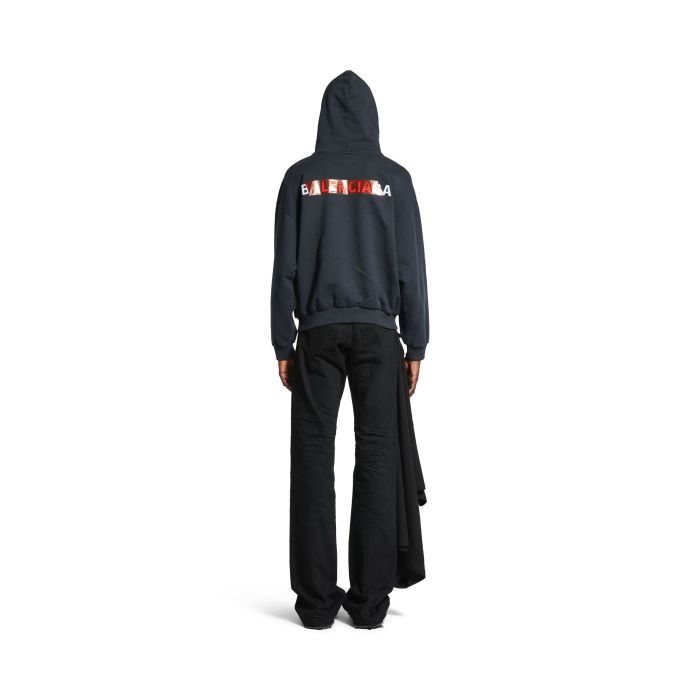 BALENCIAGA TAPED BALENCIAGA BACK HOODIE FZWY1907