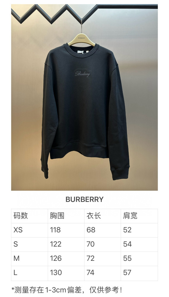 Burberry Check Cursive Cotton Sweatshirt FZWY1932