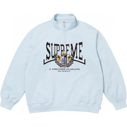 Supreme Crest Appliqué Half Zip Pullover FZWY1934