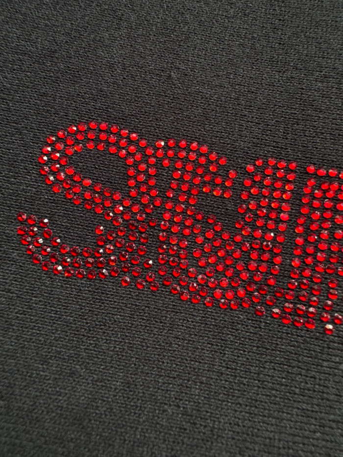 SUPREME X SWAROVSKI 25FW WEEK4 Motion Logo HOODED SWEATSHIR FZWY1895