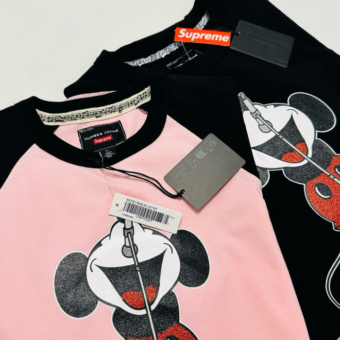 SUPREME NUMBER (N)INE MICKEY RAGLAN L/S TOP FZTX5390