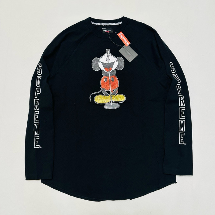 SUPREME NUMBER (N)INE MICKEY RAGLAN L/S TOP FZTX5390