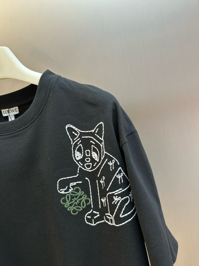 LOEWE X LOUIS WAIN Futurist Cats tee FZTX5393
