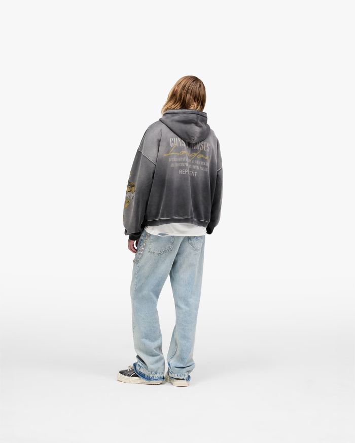 Represent X Guns N' Roses Cross Zip Through Hoodie FZWY1941