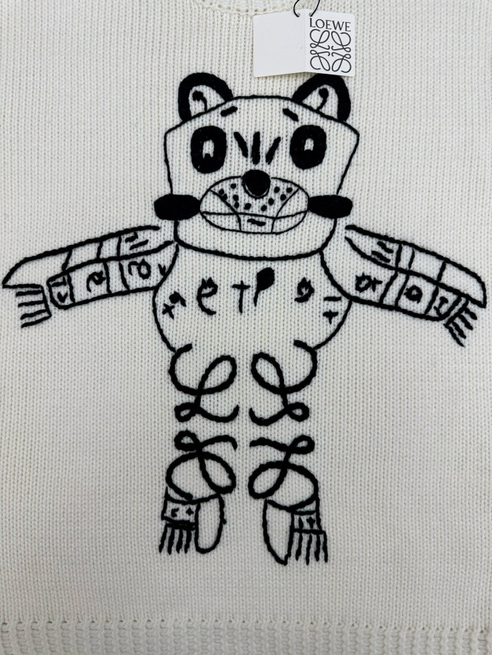 LOEWE X LOUIS WAIN Futurist Cats Sweater FZMY758