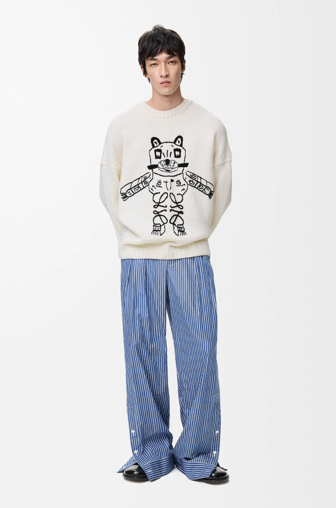 LOEWE X LOUIS WAIN Futurist Cats Sweater FZMY758