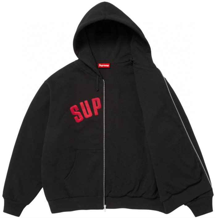 SUPREME 25FW ARC THERMAL LINED ZIP UP HOODED FZJK2332