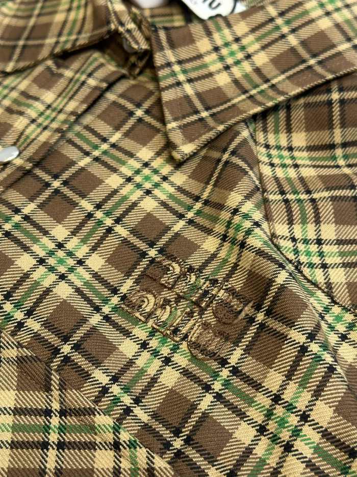 miumiu plaid Shirts FZCS561