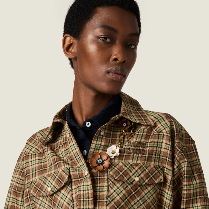 miumiu plaid Shirts FZCS561