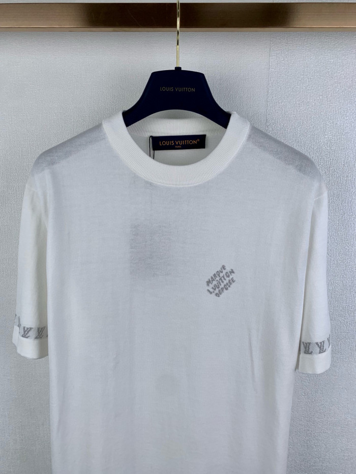 LV Marque L.Vuitton Déposée Knitted tee FZTX5440
