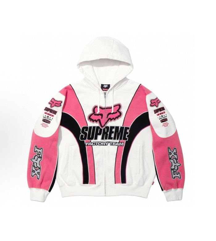 Supreme X Fox Racing FW25 WEEK9 ZIP UP Hooded Sweatshirt FZWY1986