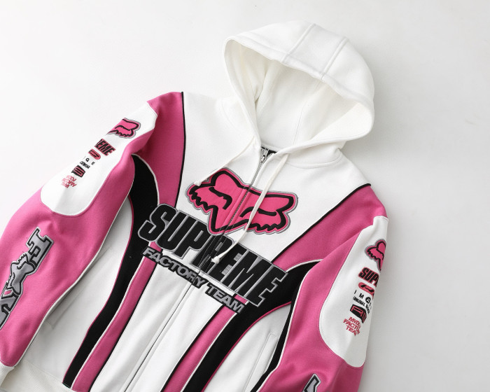 Supreme X Fox Racing FW25 WEEK9 ZIP UP Hooded Sweatshirt FZWY1986