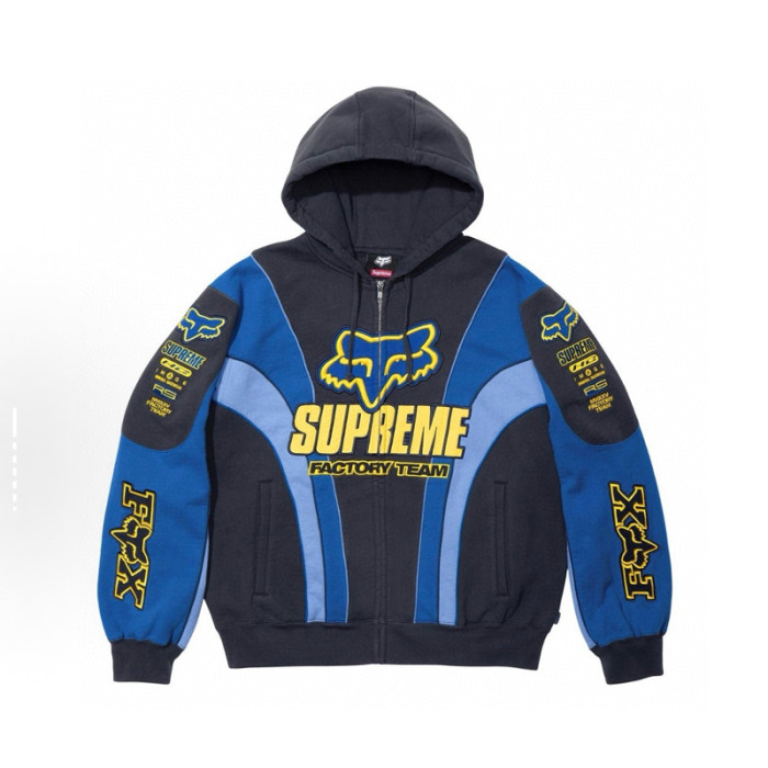 Supreme X Fox Racing FW25 WEEK9 ZIP UP Hooded Sweatshirt FZWY1986