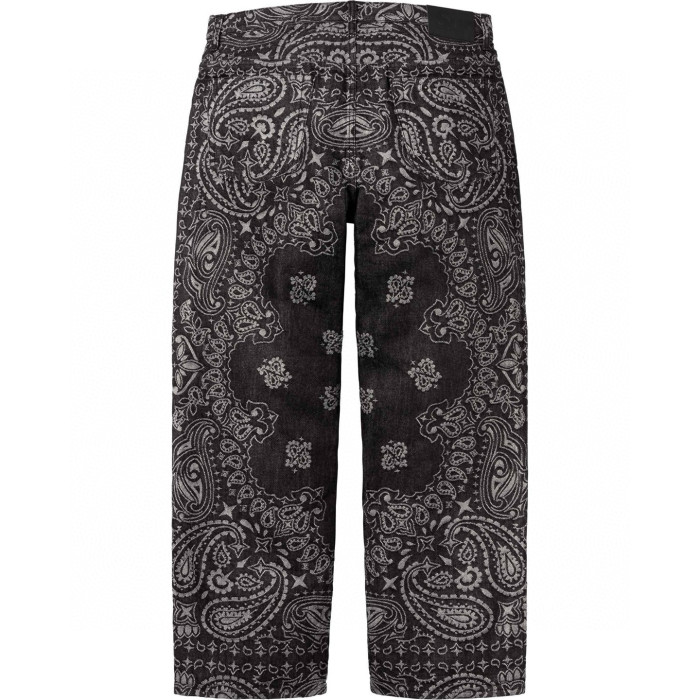 SUPREME SS25 BANDANA JACQUARD BAGGY JEAN FZKZ1699