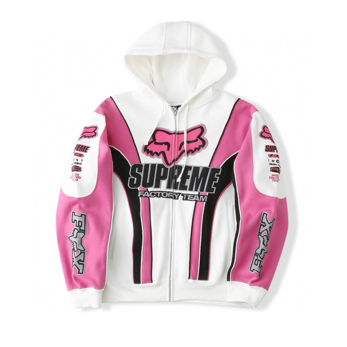 Supreme X Fox Racing FW25 WEEK9 ZIP UP Hooded Sweatshirt FZWY1986