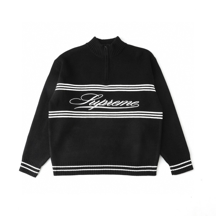 SUPREME FW25 Script Stripe Half Zip SWEATER FZMY775