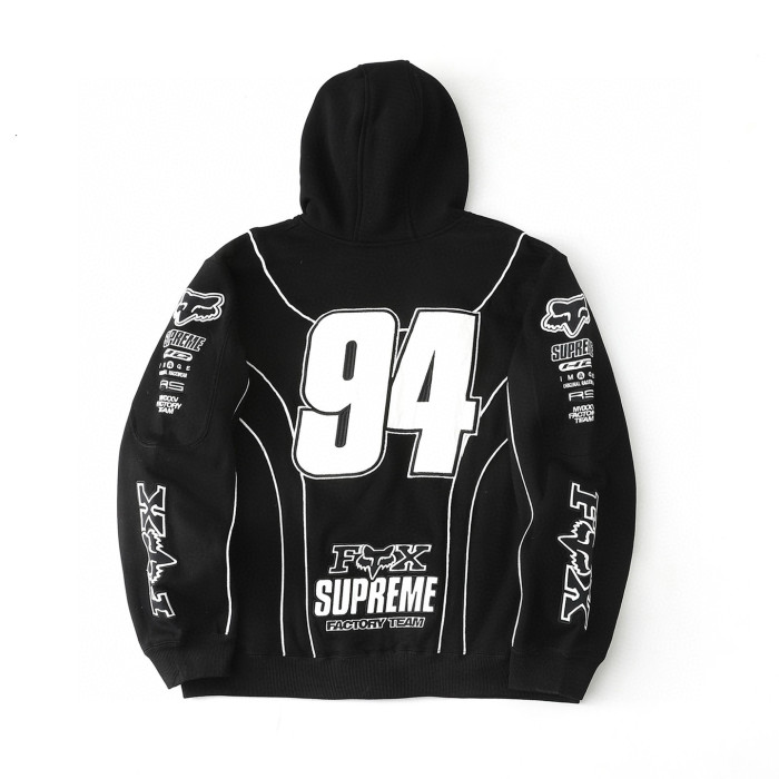 Supreme X Fox Racing FW25 WEEK9 ZIP UP Hooded Sweatshirt FZWY1986
