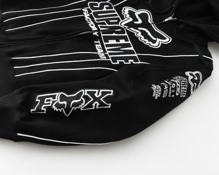 Supreme X Fox Racing FW25 WEEK9 ZIP UP Hooded Sweatshirt FZWY1986