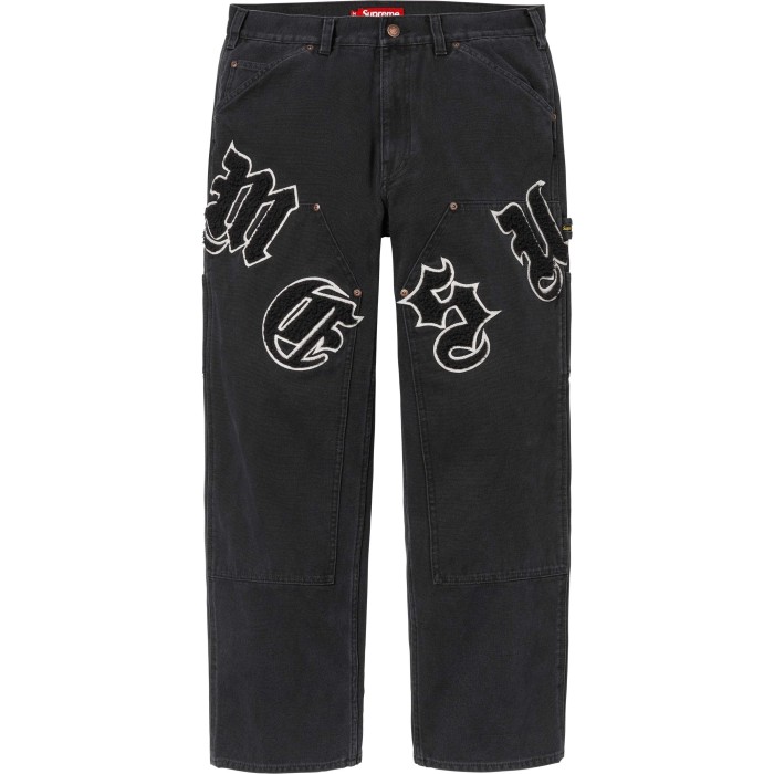 Supreme Old English Canvas Double Knee Painter Pant FZKZ1703