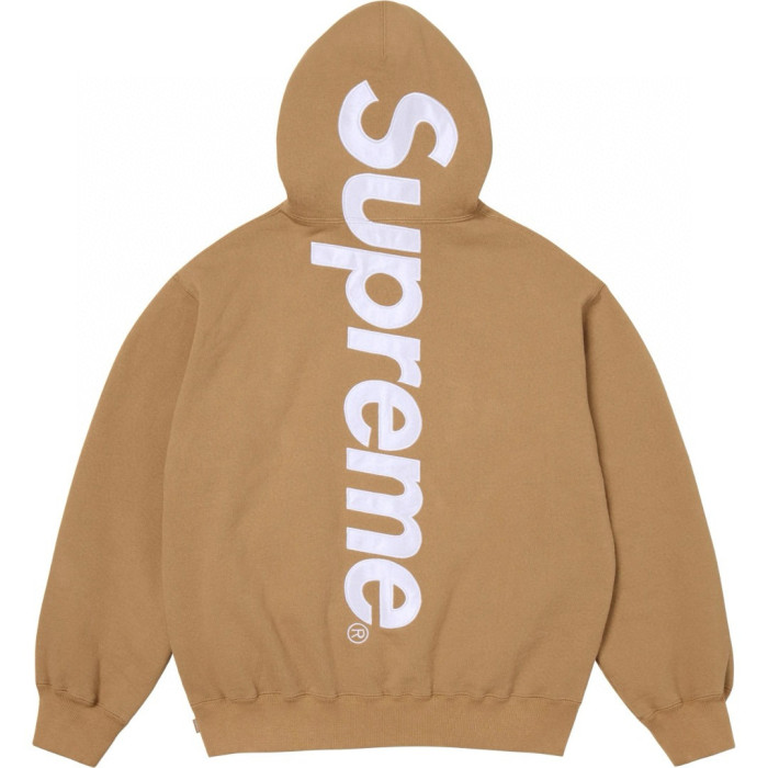 Supreme Satin Appliqué Hooded Sweatshirt FZWY1991