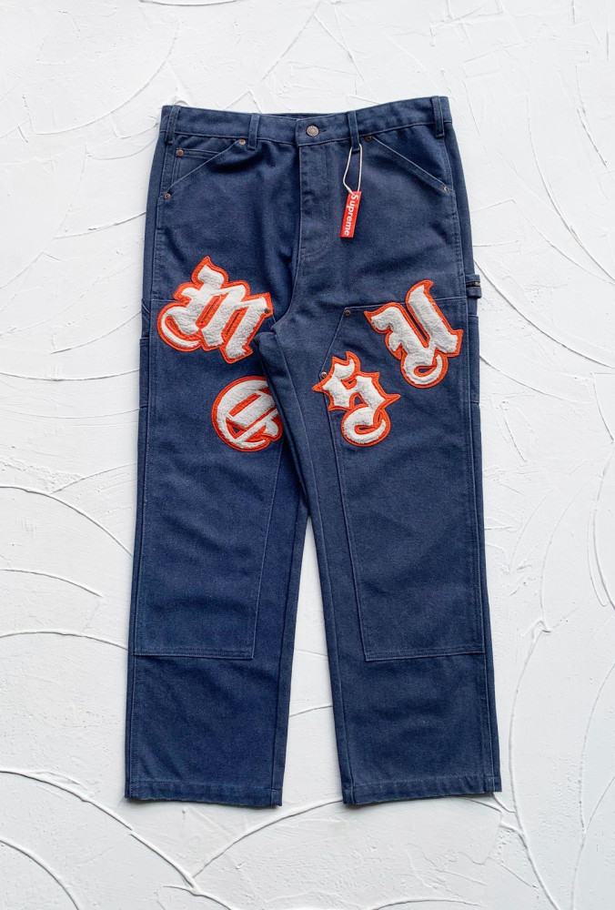 Supreme Old English Canvas Double Knee Painter Pant FZKZ1703