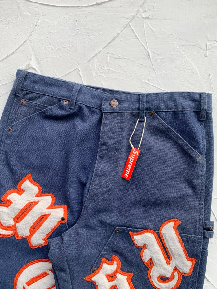 Supreme Old English Canvas Double Knee Painter Pant FZKZ1703