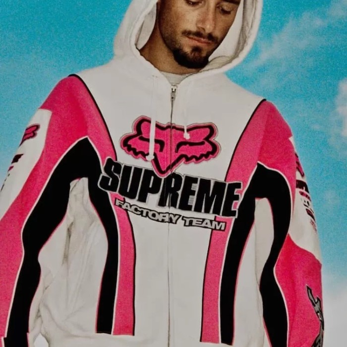 Supreme X Fox Racing FW25 WEEK9 ZIP UP Hooded Sweatshirt FZWY1986
