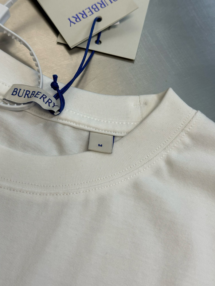 Burberry Check Label Cotton T-shirt FZTX5507