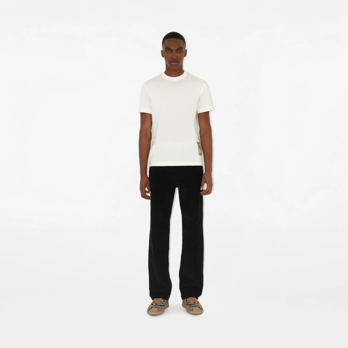 Burberry Check Label Cotton T-shirt FZTX5507