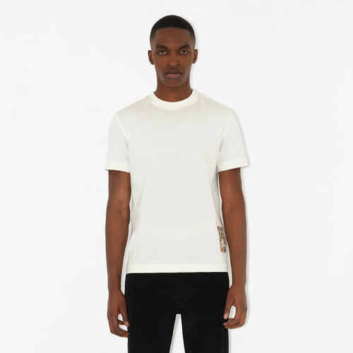 Burberry Check Label Cotton T-shirt FZTX5507
