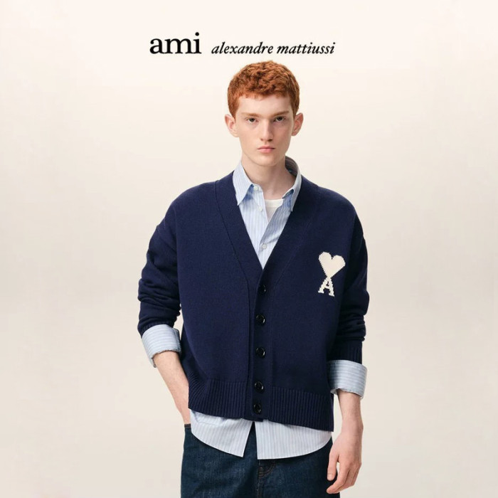 AMI Wool Cardigan FZMY802