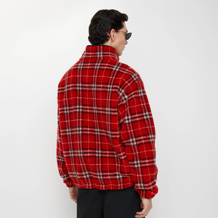 Burberry Check Wool Cashmere Blend Fleece FZJK2399