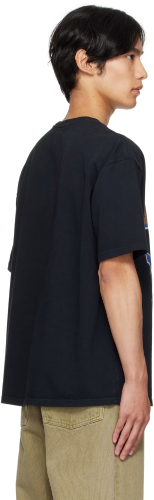 Rhude Black 'Cotswold' Crest T-shirt FZTX5515