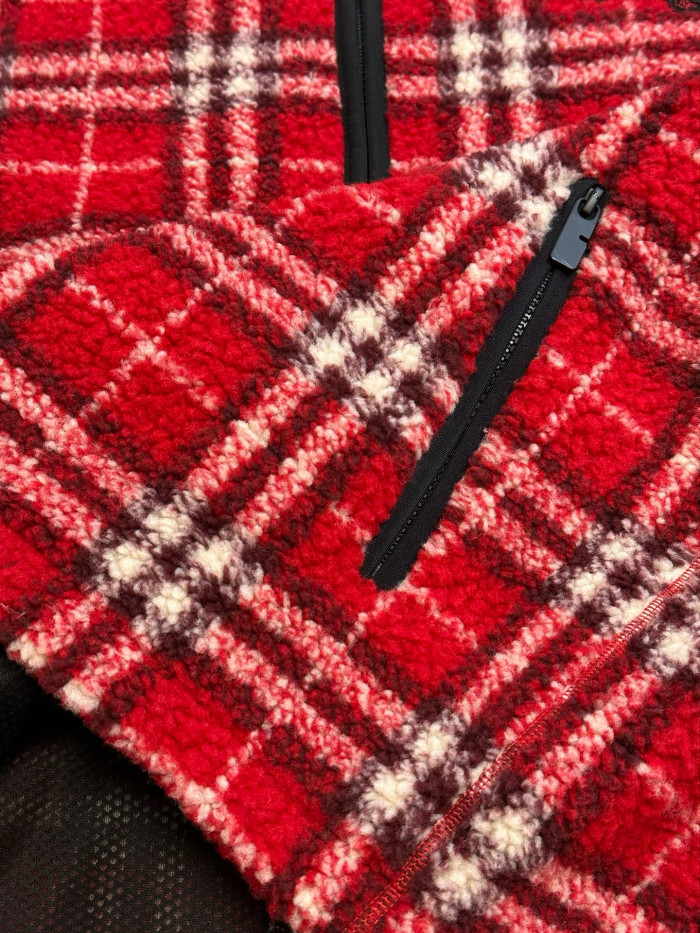 Burberry Check Wool Cashmere Blend Fleece FZJK2399