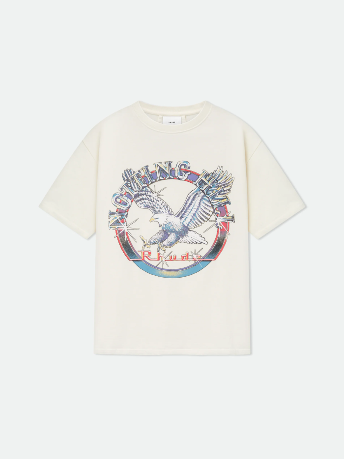 RHUDE Notting Hill Eagle Logo-Print Cotton-Jersey T-Shirt FZTX5516
