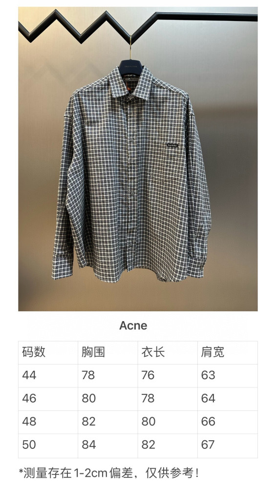 Acne studios flannel shirt FZCS577