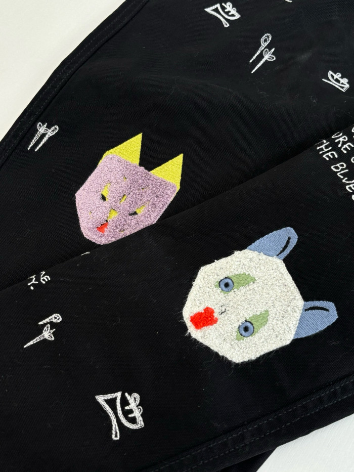 LOEWE X LOUIS WAIN Futurist Cat Jeans FZKZ1712