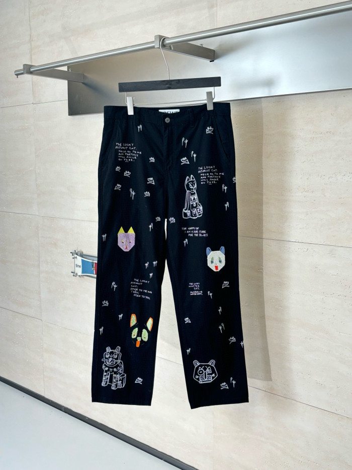 LOEWE X LOUIS WAIN Futurist Cat Jeans FZKZ1712