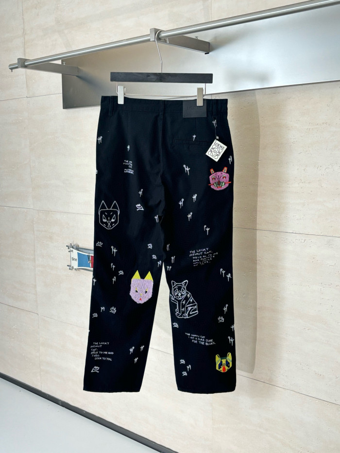LOEWE X LOUIS WAIN Futurist Cat Jeans FZKZ1712