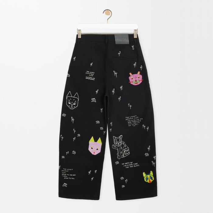 LOEWE X LOUIS WAIN Futurist Cat Jeans FZKZ1712