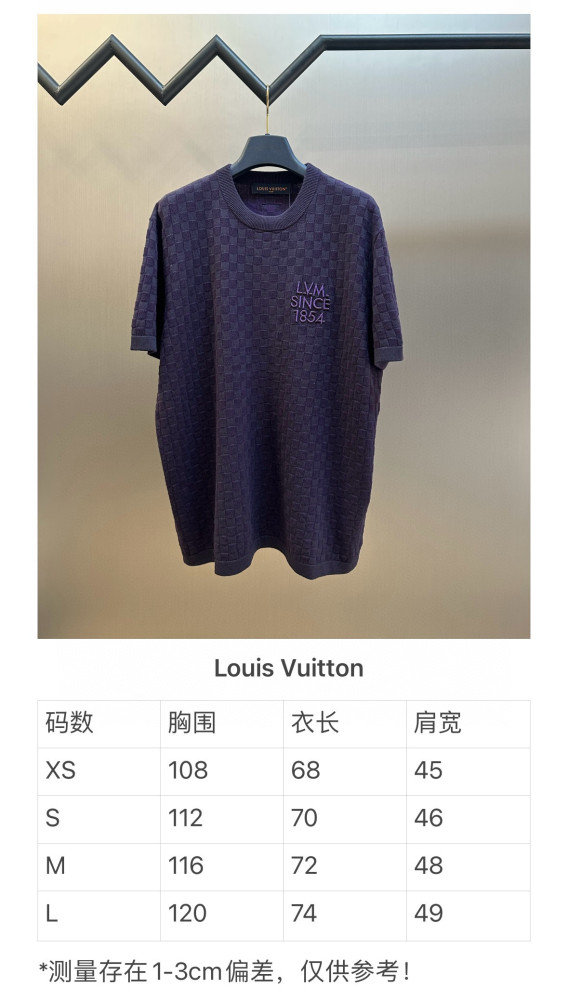 LV DAMIER jacquard tee FZTX5550