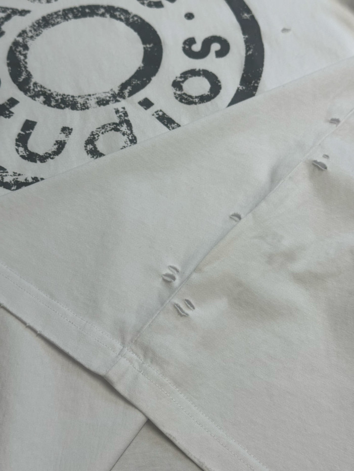 Acne studios Distressed logo t-shirt FZTX5564