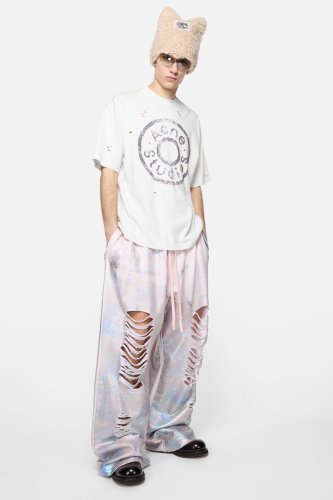 Acne studios Distressed logo t-shirt FZTX5564