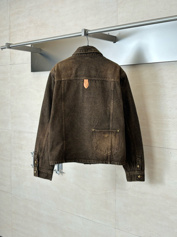 LV COFFEE INDIGO Denim Jacket FZJK2412